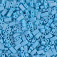 Miyuki half tila 5x2.4mm beads - Opaque turquoise blue matted ab HTL-413FR